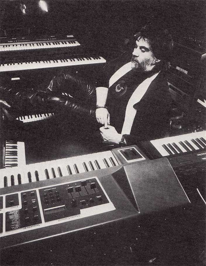 Vangelis between his synths