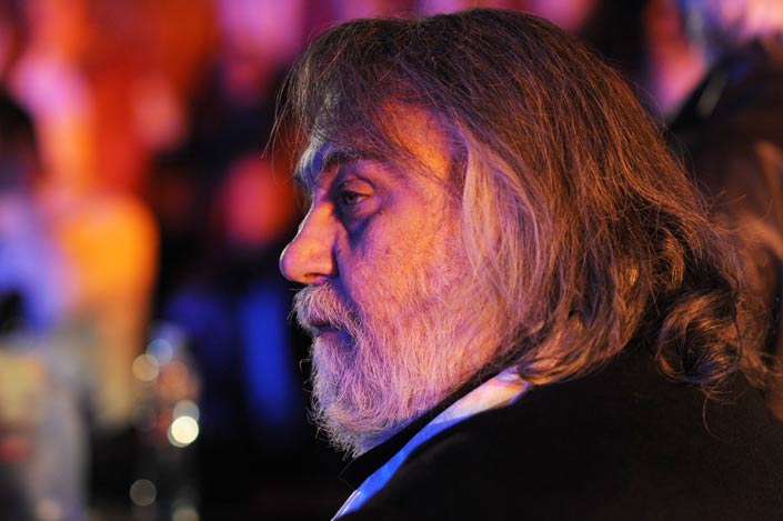 Vangelis at the opening of the Katara Amphitheater in Doha, Qatar.