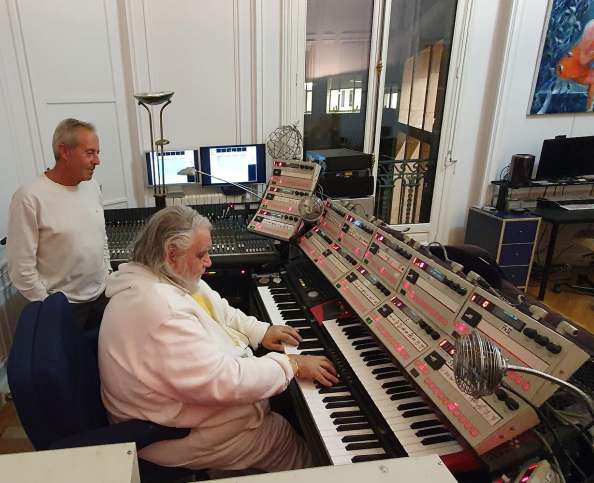 Jean-Francois Clervoy with Vangelis