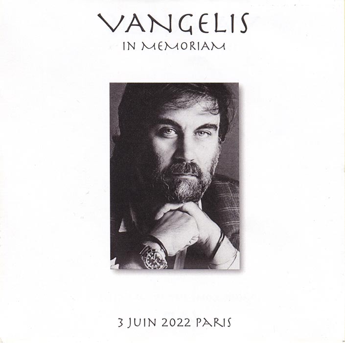 Vangelis in Memorian Cover art